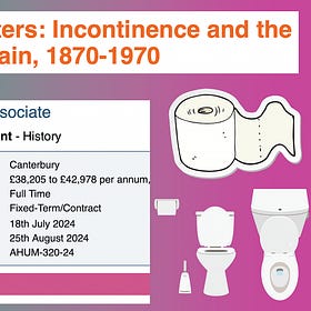 Taxpayer-funded Job of the Week: Bedwetting and incontinence (in 1870-1970) researcher