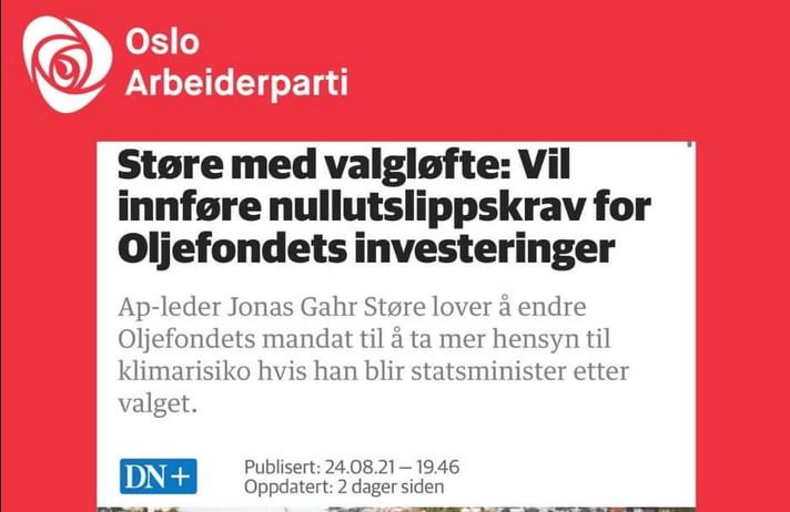 Jonas G. Støre signals large money transfers to his Khazar friends
