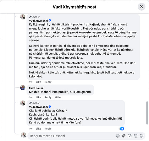 Shkëmbimi i Komenteve më Fadil Kajtazin, 2 Prill, 2026.