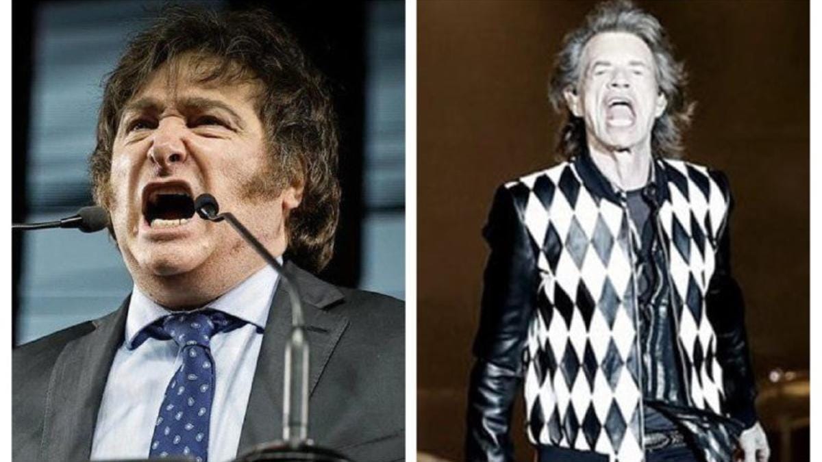 Javier Milei, Mick Jagger