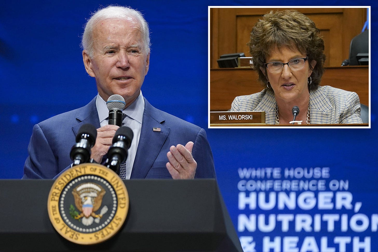 Biden asks dead Rep. Jackie Walorski to identify herself in crowd