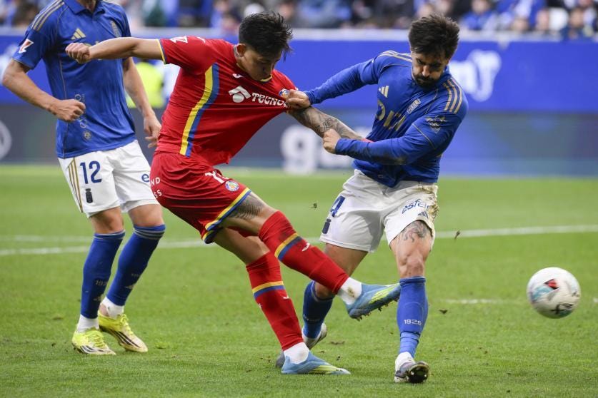 Oviedo - Getafe, en imágenes
