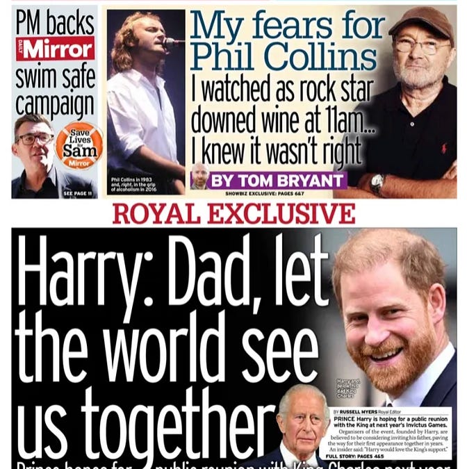 Prince Harry’s Team Push a King Charles Reconciliation Narrative