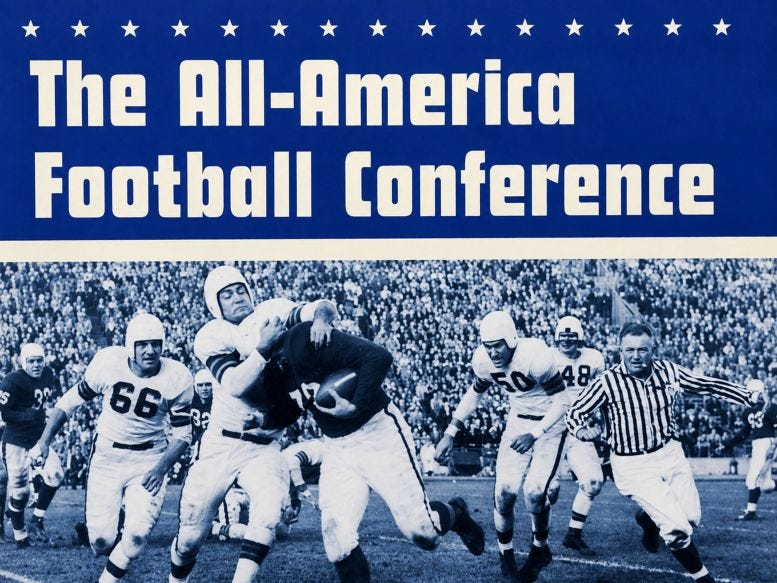 Cover to the book ‘The All American Football Conference' by Kenneth R. Crippen and Matt Reaser. Cover to the book ‘The All American Football Conference' by Kenneth R. Crippen and Matt Reaser.