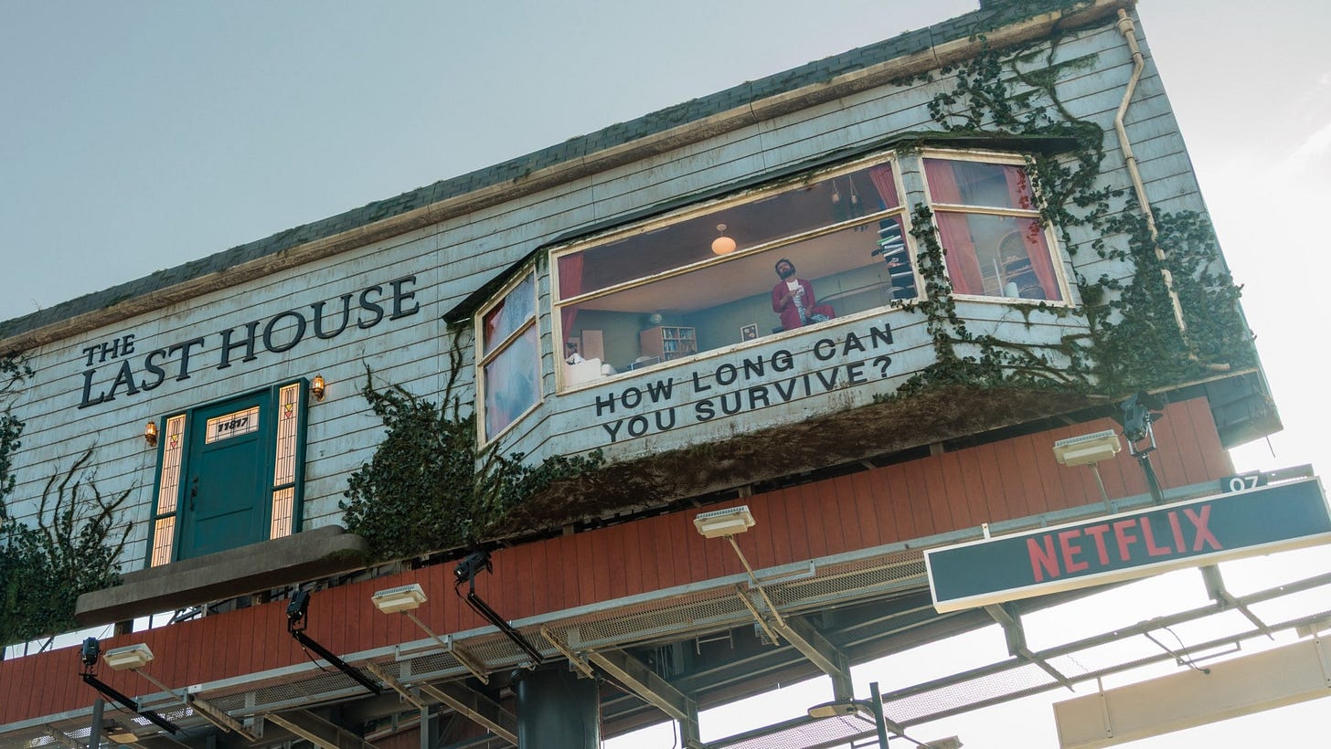 Man Is Trapped Inside a Netflix Billboard Above Sunset Blvd Man Is Trapped Inside a Netflix Billboard Above Sunset Blvd
