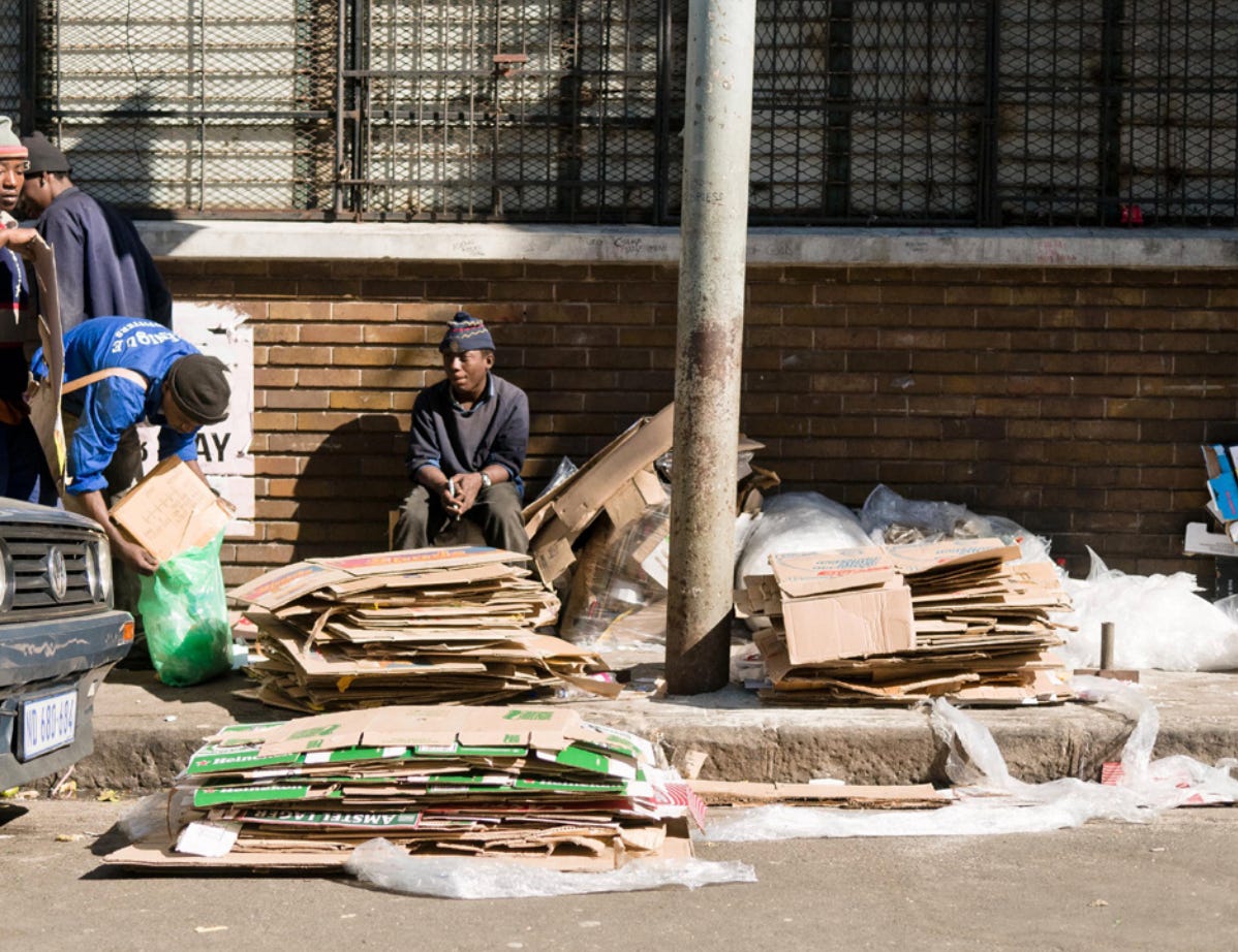 A waste picker in Durban (Credits: A. Griffin)