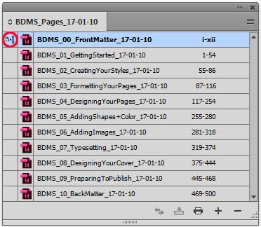 Synchronizing styles in Book feature Synchronizing styles in Book feature