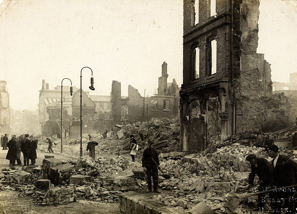 File:Burning of Cork, Ireland St Patrick's Street 14 December 1920..jpg
