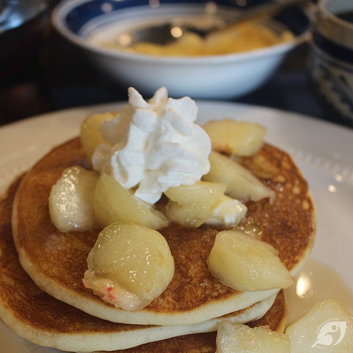 Gluten-Free Super Tasty Donut Peach Pancakes Gluten-Free Super Tasty Donut Peach Pancakes