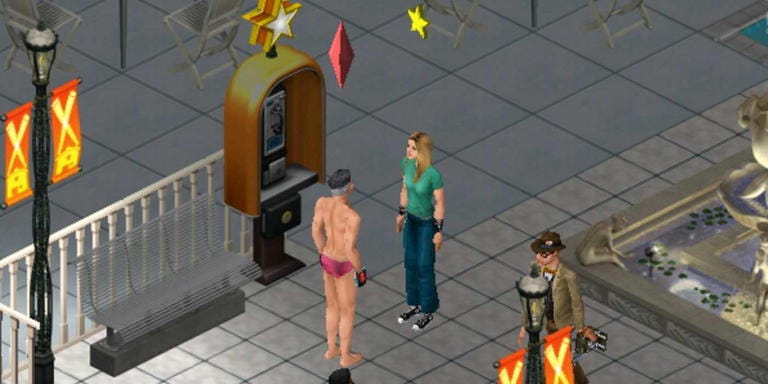 Sims 1 Avril Lavign Talking to Character