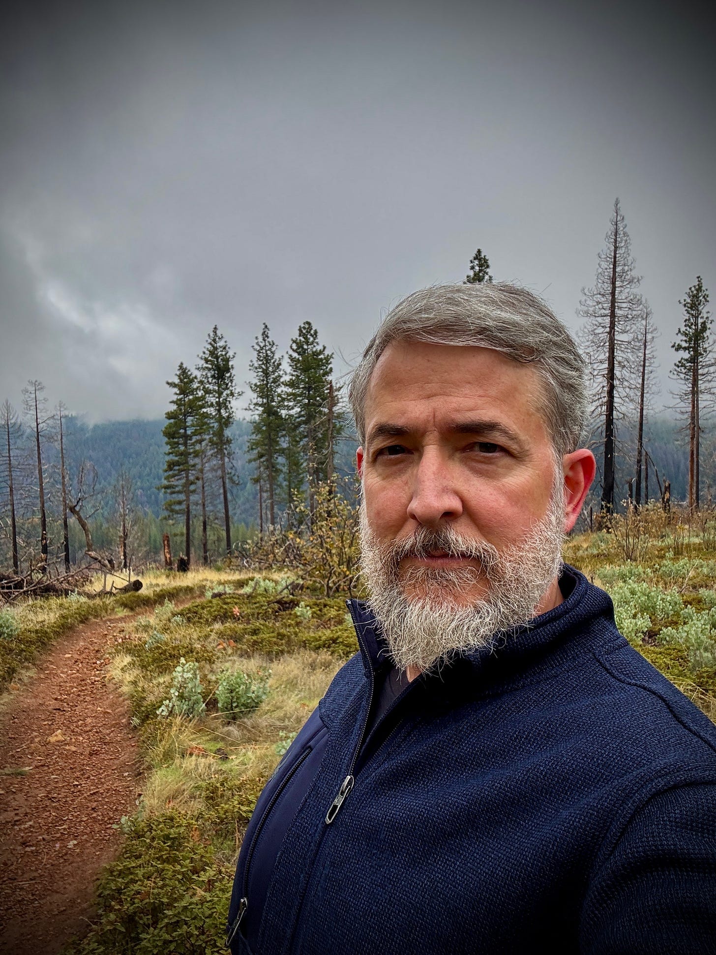 Larry Cornett hiking
