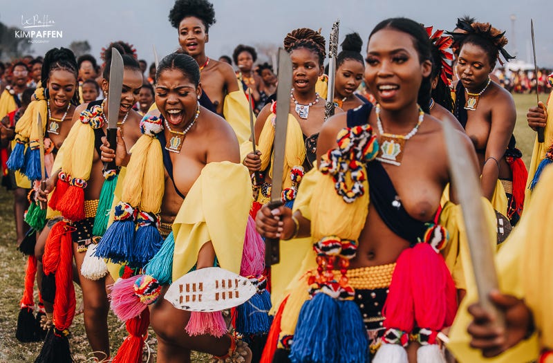 Swaziland Reed Dance in August and September