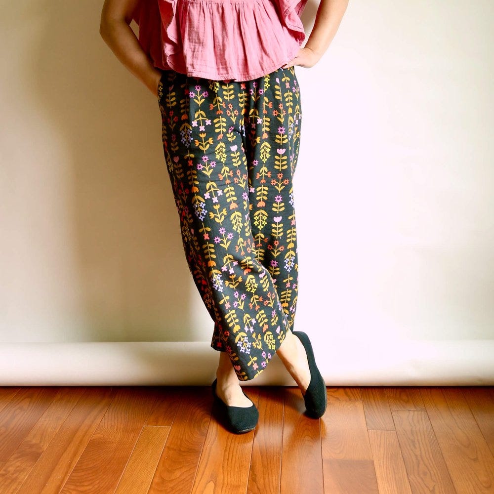 Favorite Flowers Rose Pants - by Rae Hoekstra - Made by Rae