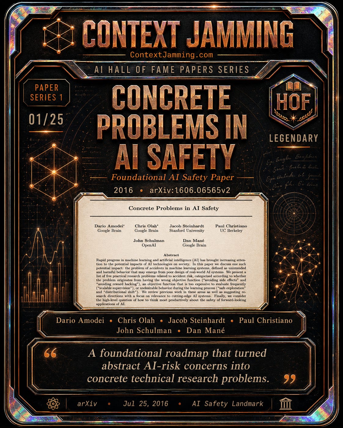 The Safety Paper That Survived Its Own Field