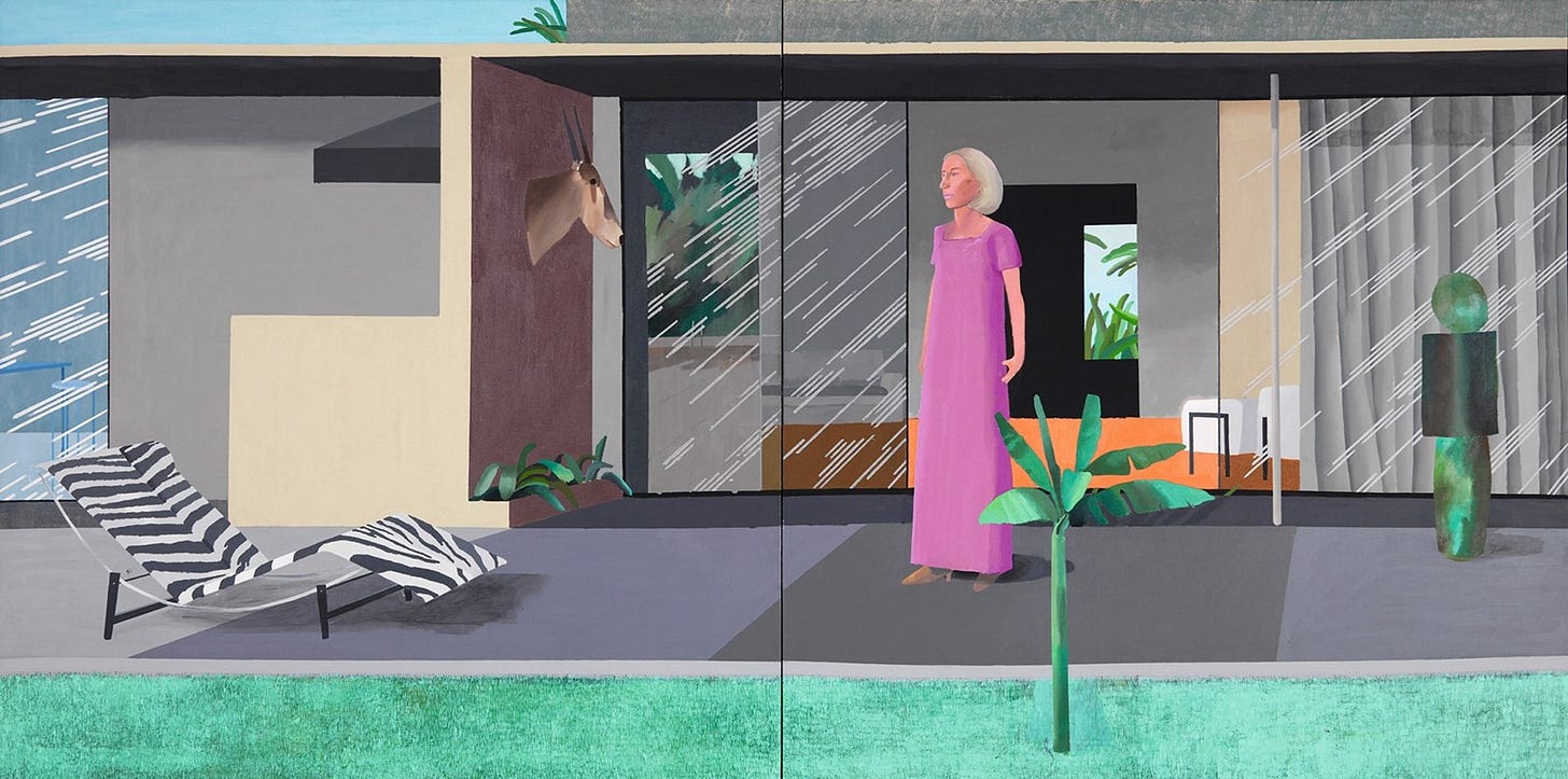 David Hockney, Beverly Hills Housewife, 1966-67, acrylic on 