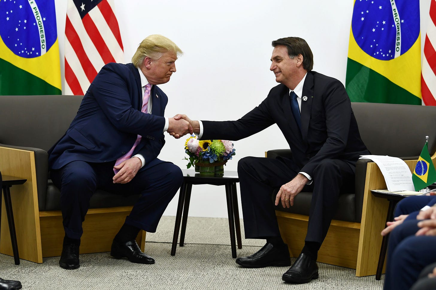 Trump sits down with Brazil President Bolsonaro