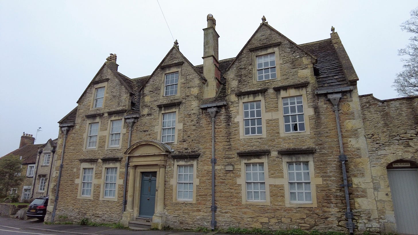 The Wool Merchants House, Bath Road, Beckington. A fine example of a wealthy industrialists home and now it is a holiday let.