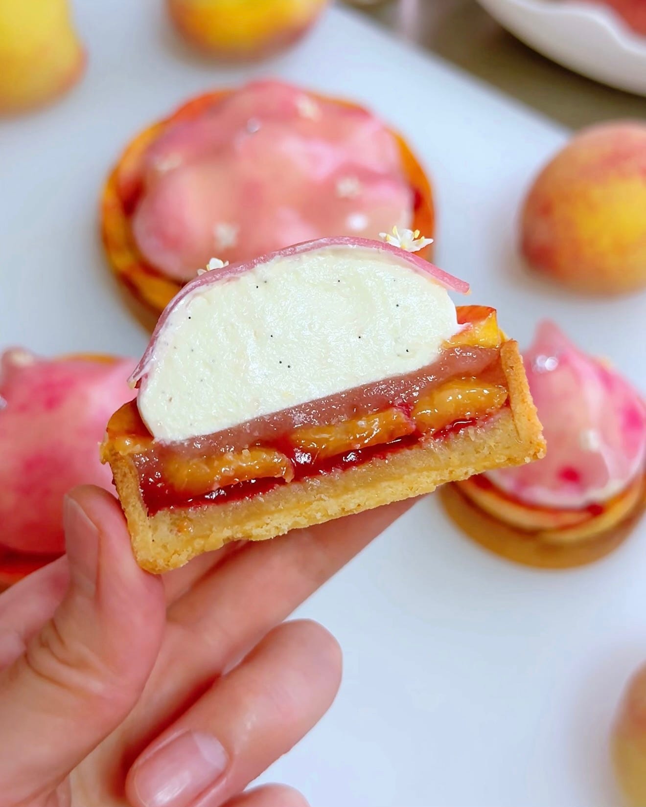 Peach Melba Tart - Soohyun Lee