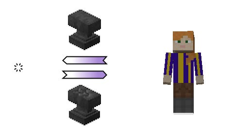 (C) player→void {anvil}. (P) void→player {chipped anvil} (C) player→void {anvil}. (P) void→player {chipped anvil}
