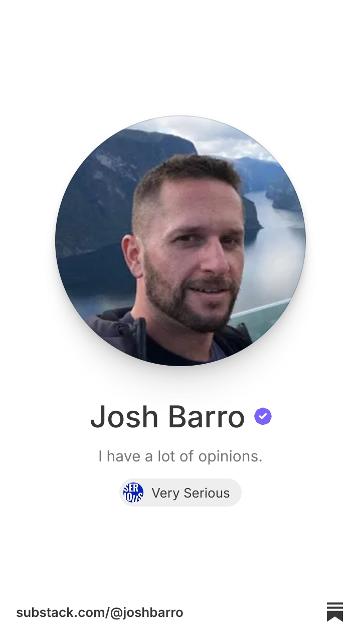 Josh Barro | Substack