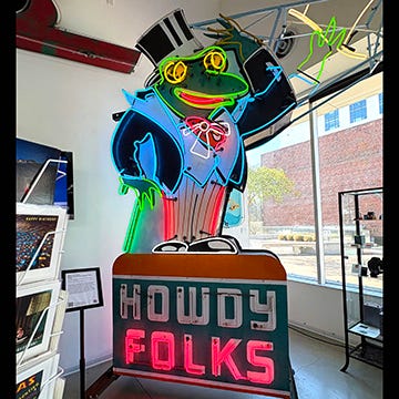 signs from the Museum of Neon Art in Glendale
