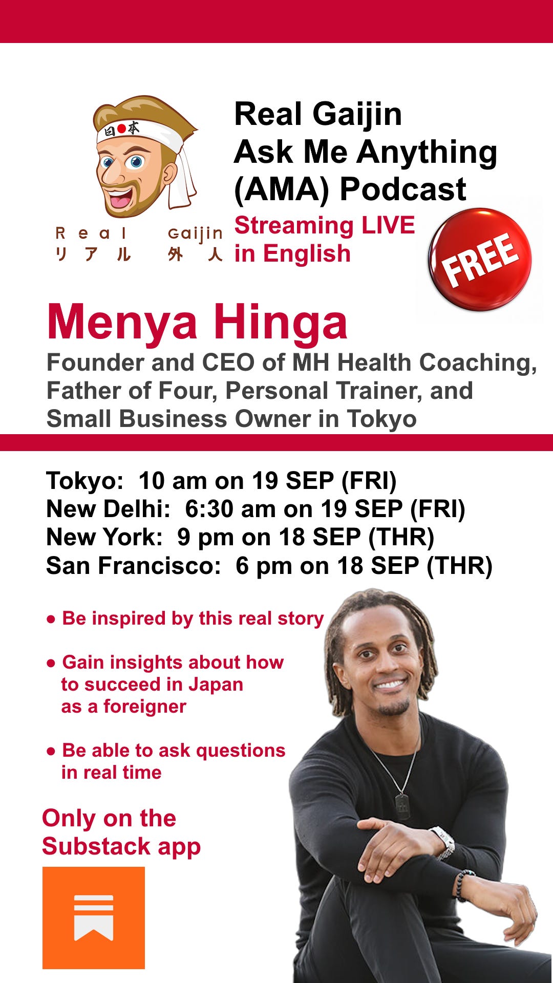 Live Video with Menya Hinga, Founder and CEO of MH Health Coaching