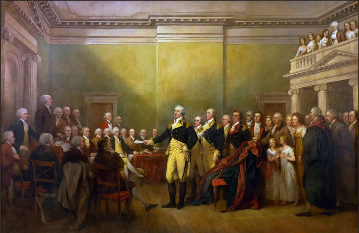 John Trumbull, Gen George Washington Resigning His Commission (1824) U.S. Capitol