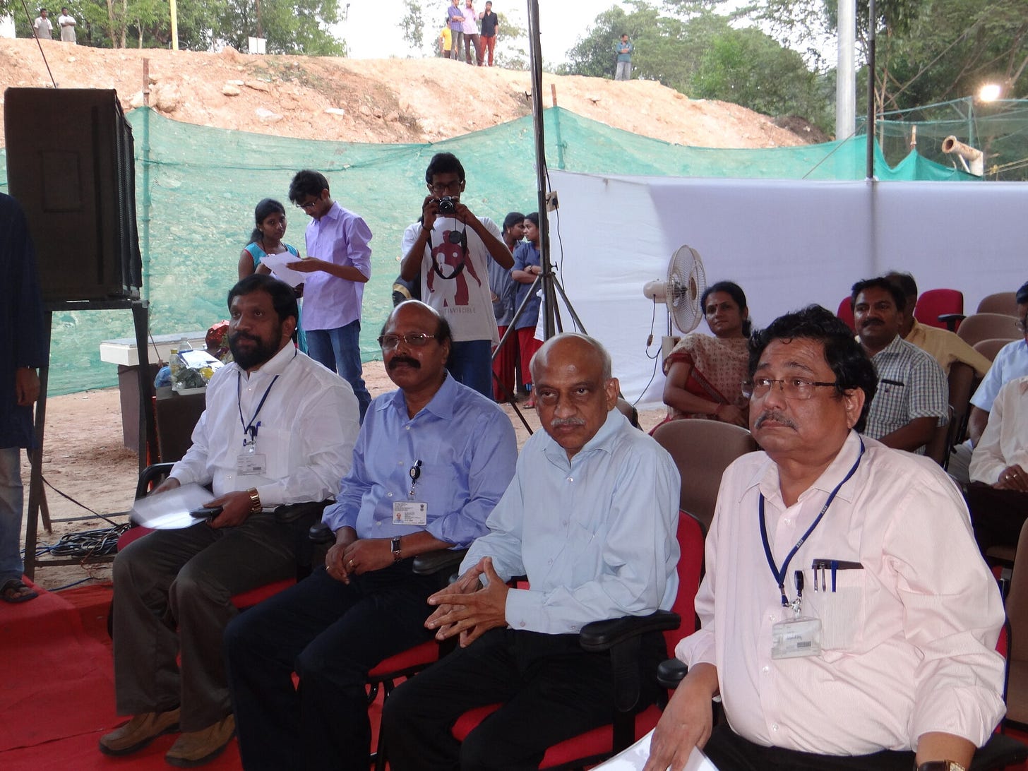On the dais at an IIST function. On the dais at an IIST function.