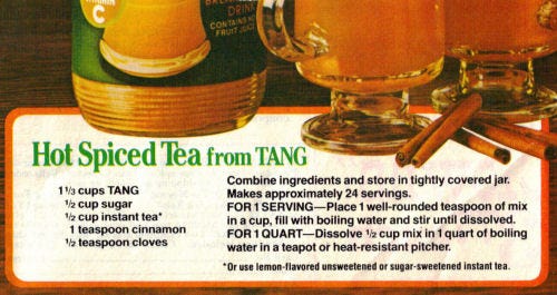 Hot Spiced Tea from TANG Hot Spiced Tea from TANG