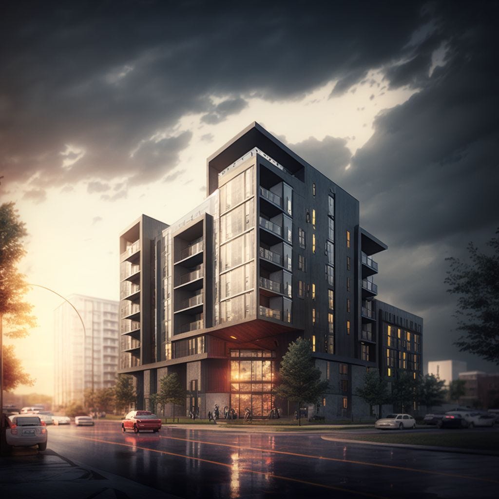 A public transit-centric, sustainable apartment complex in Nashville, Tennessee