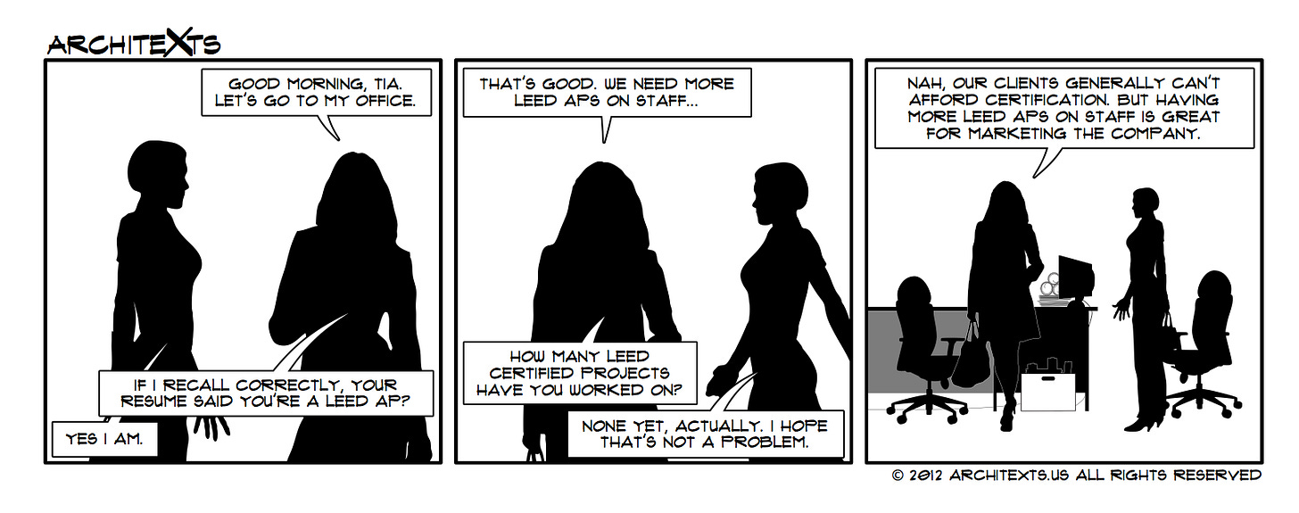 Job Interview: LEED Credentials