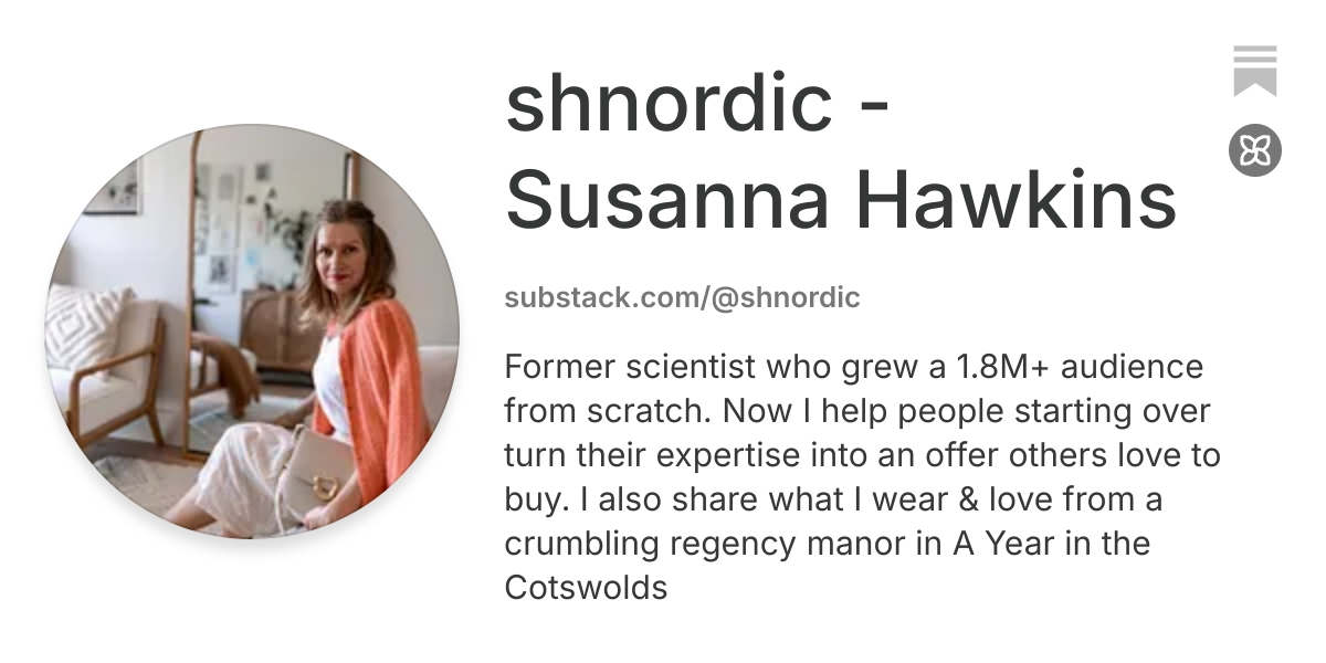 shnordic - Susanna Hawkins | Substack