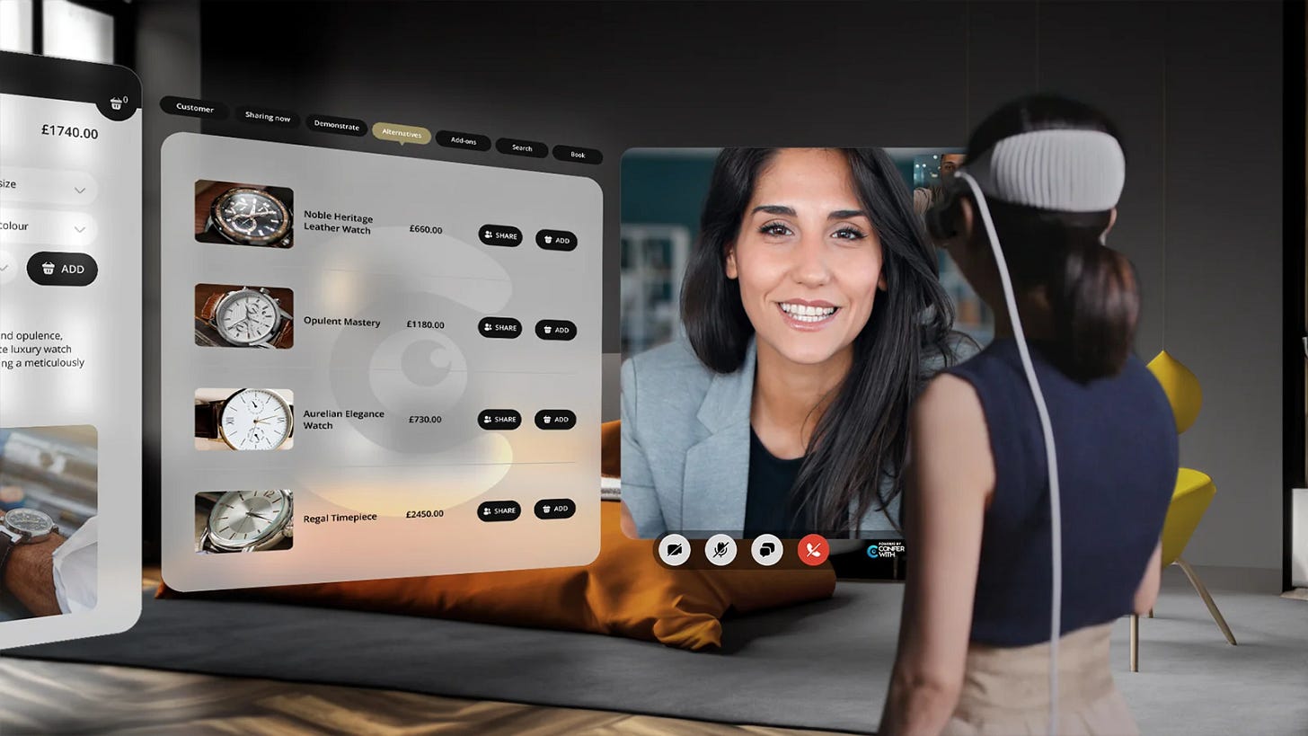 Apple Vision Pro Ready for Immersive Live Shopping - Confer With