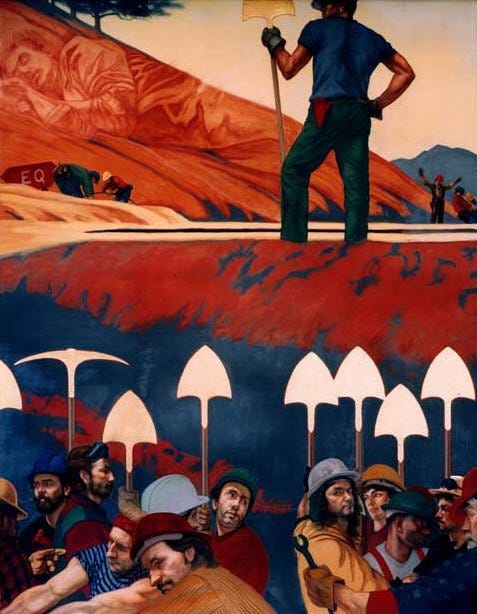 leftmural3 The Occult Symbolism Found on the Bank of America Murals