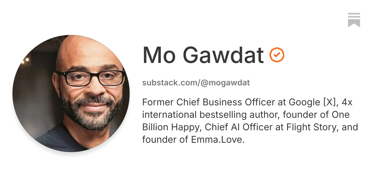 Mo Gawdat | Substack