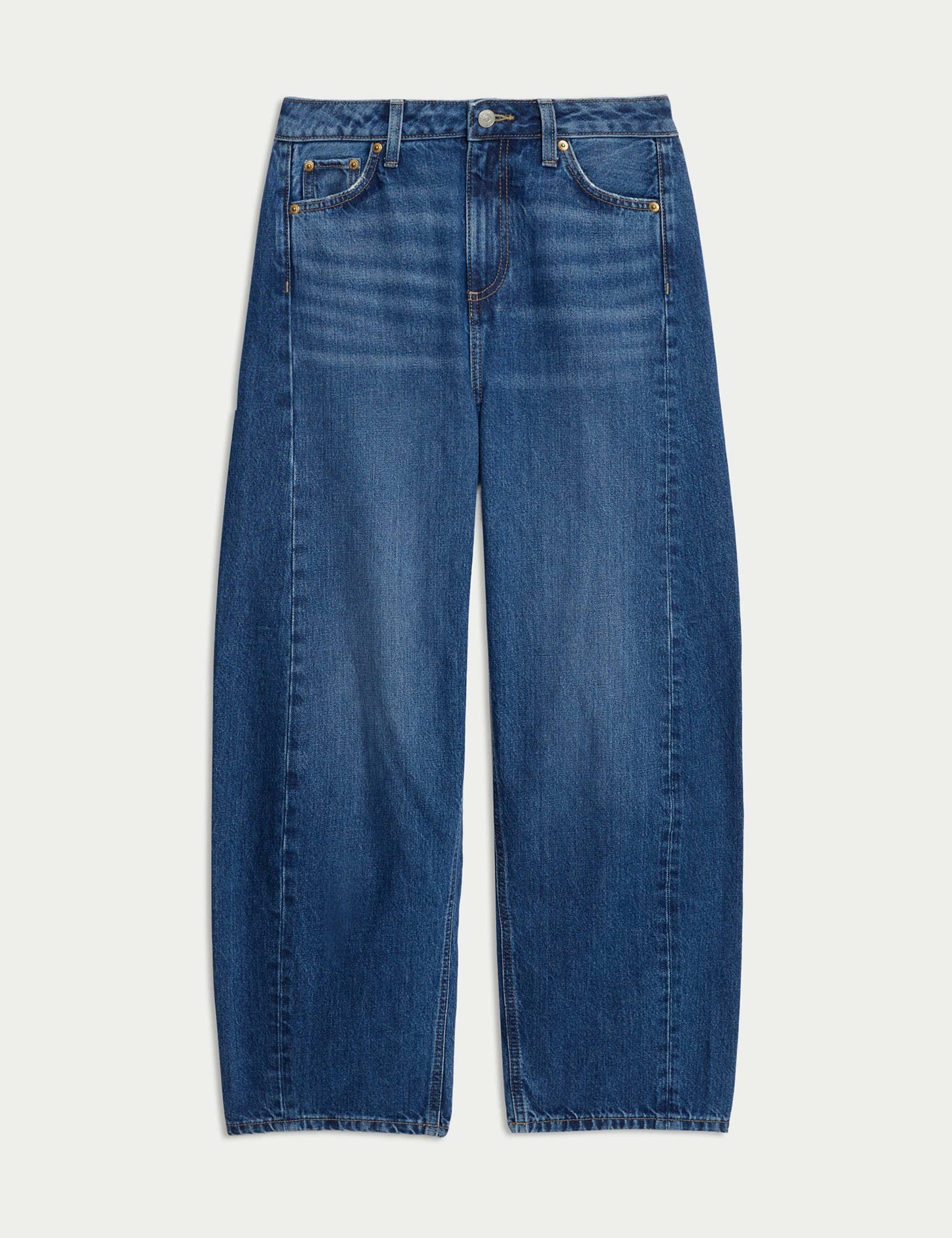 Mid Rise Barrel Jeans 2 of 6