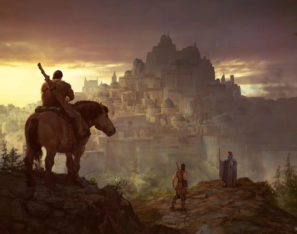 Karsa, Traveller and Samar Dev by Marc Simonetti