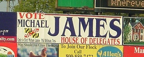 Michael James's sign at Perdue Stadium. Michael James's sign at Perdue Stadium.
