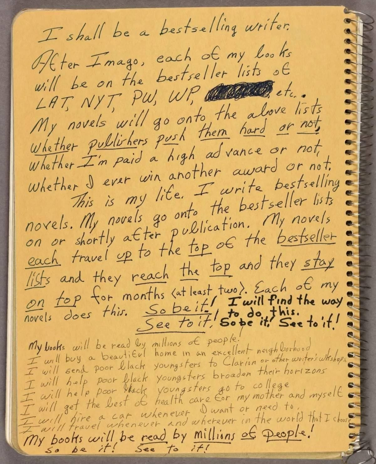 Writing Octavia I keep returning to one letter from Octavia Butler.