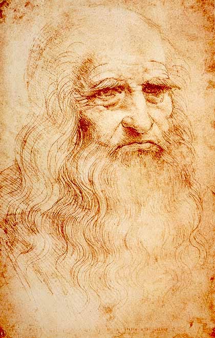 A red chalk drawing of an old man with a long beard, flowing hair and a deeply lined face A red chalk drawing of an old man with a long beard, flowing hair and a deeply lined face
