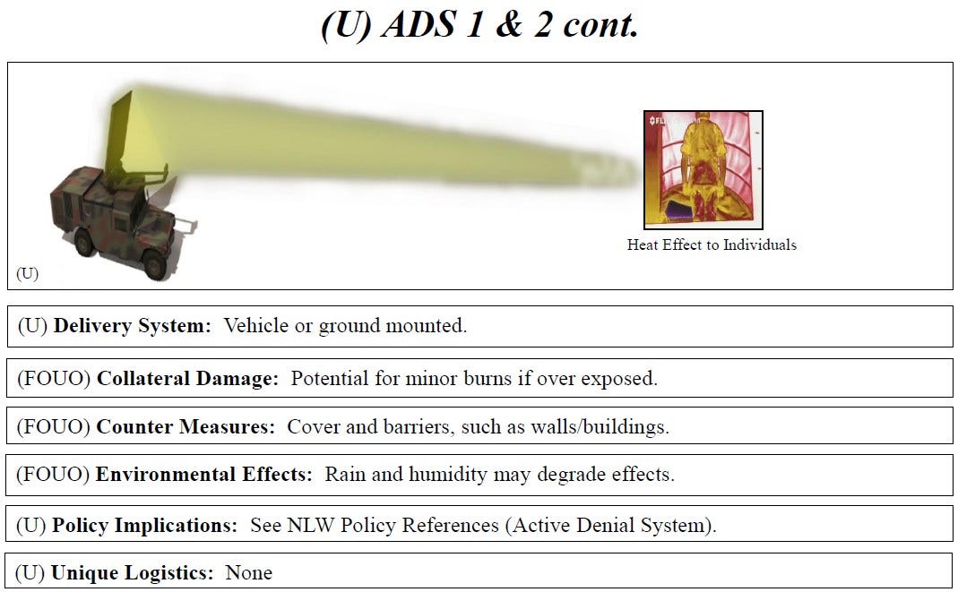 JNLWD Active Denial System ADS 1 - ADS 2 - 2