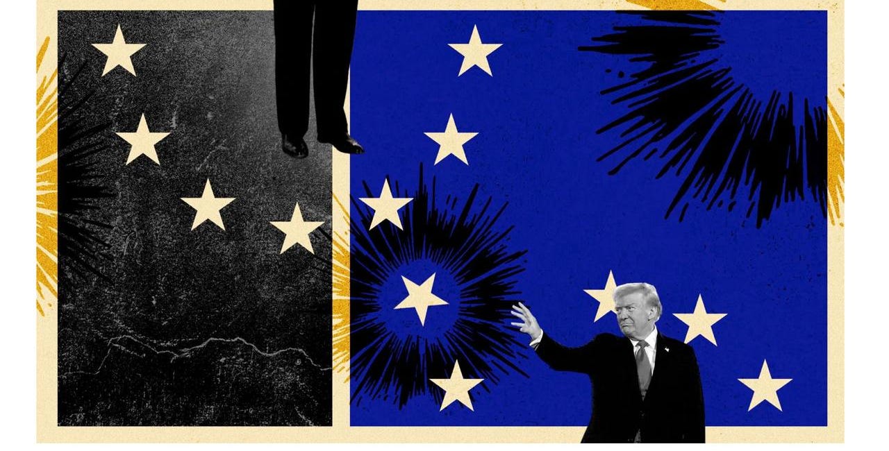 Trump mindössze három nap alatt megalázta, elkábította és eltaposta Európát - írja az Axios 