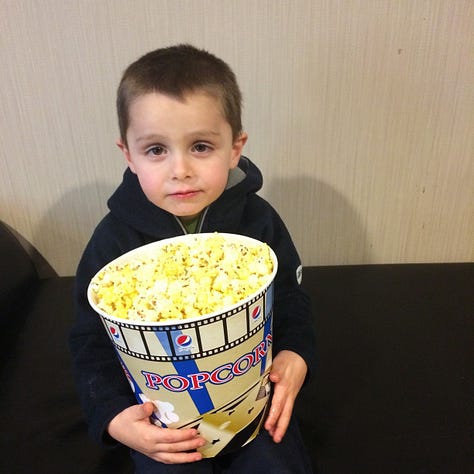 Teegan and Derek through the years, nine images from a very full photo library. Just one screen shown: A brother and a son on Facetime.