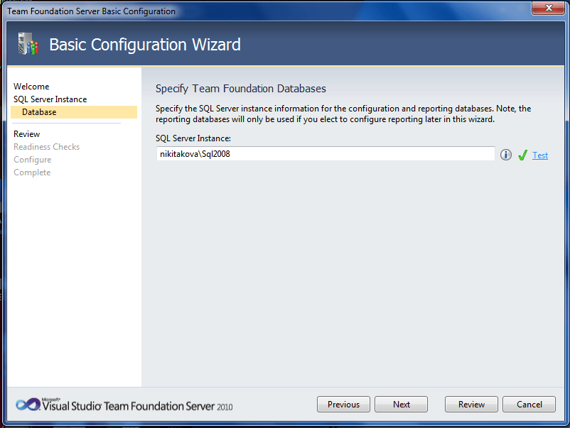 Cài đặt Team Foundation Server 2010 trên Windows 7