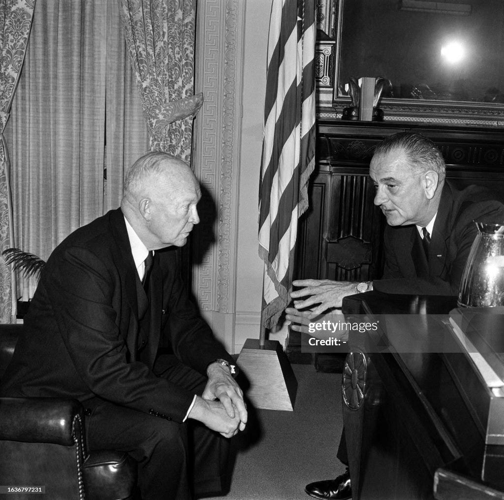 US-KENNEDY-ASSASSINATION-JOHNSON-EISENHOWER