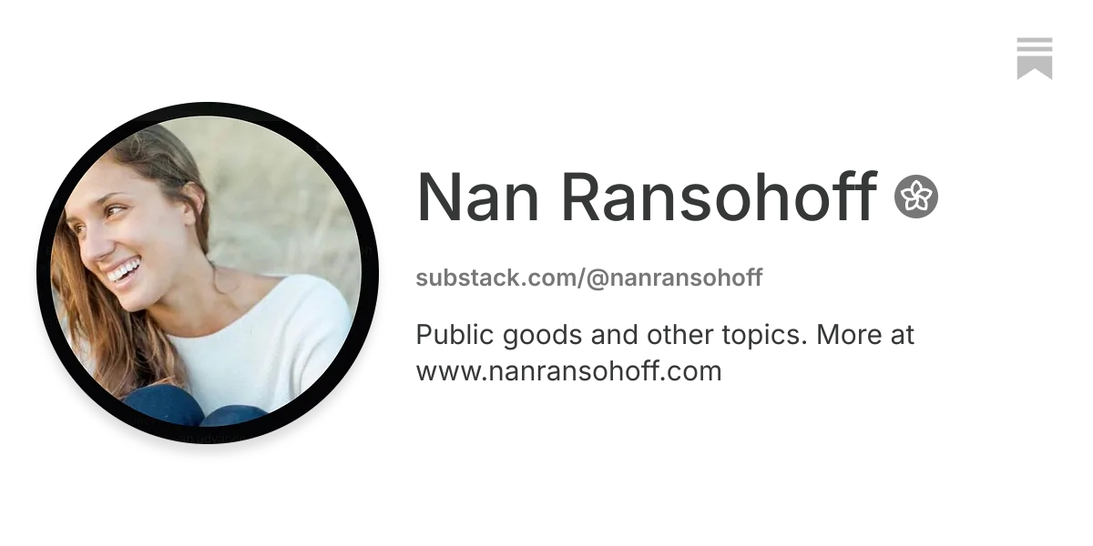 Nan Ransohoff | Substack