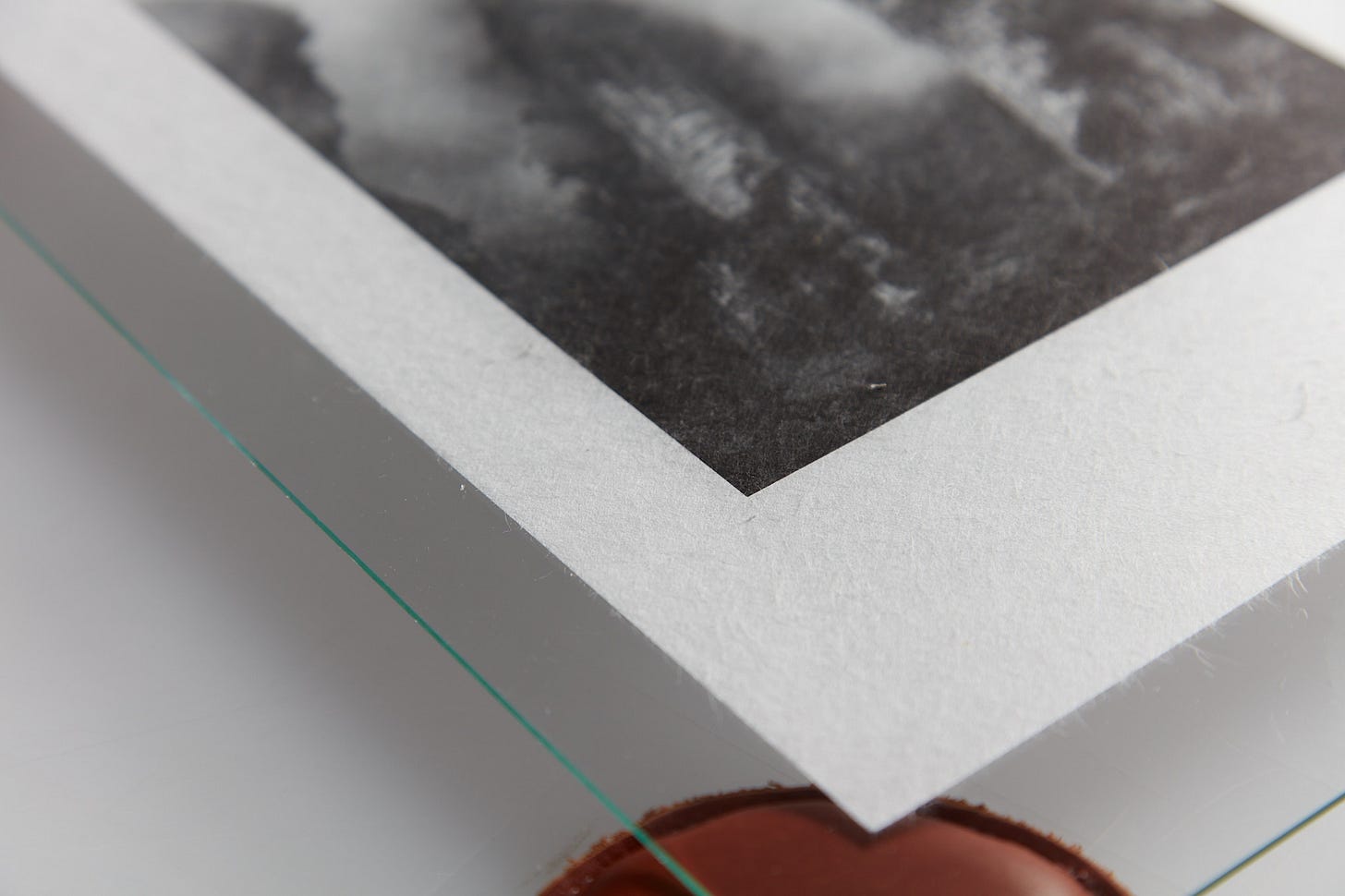 Detail of peeled-apart Kozo double layered paper