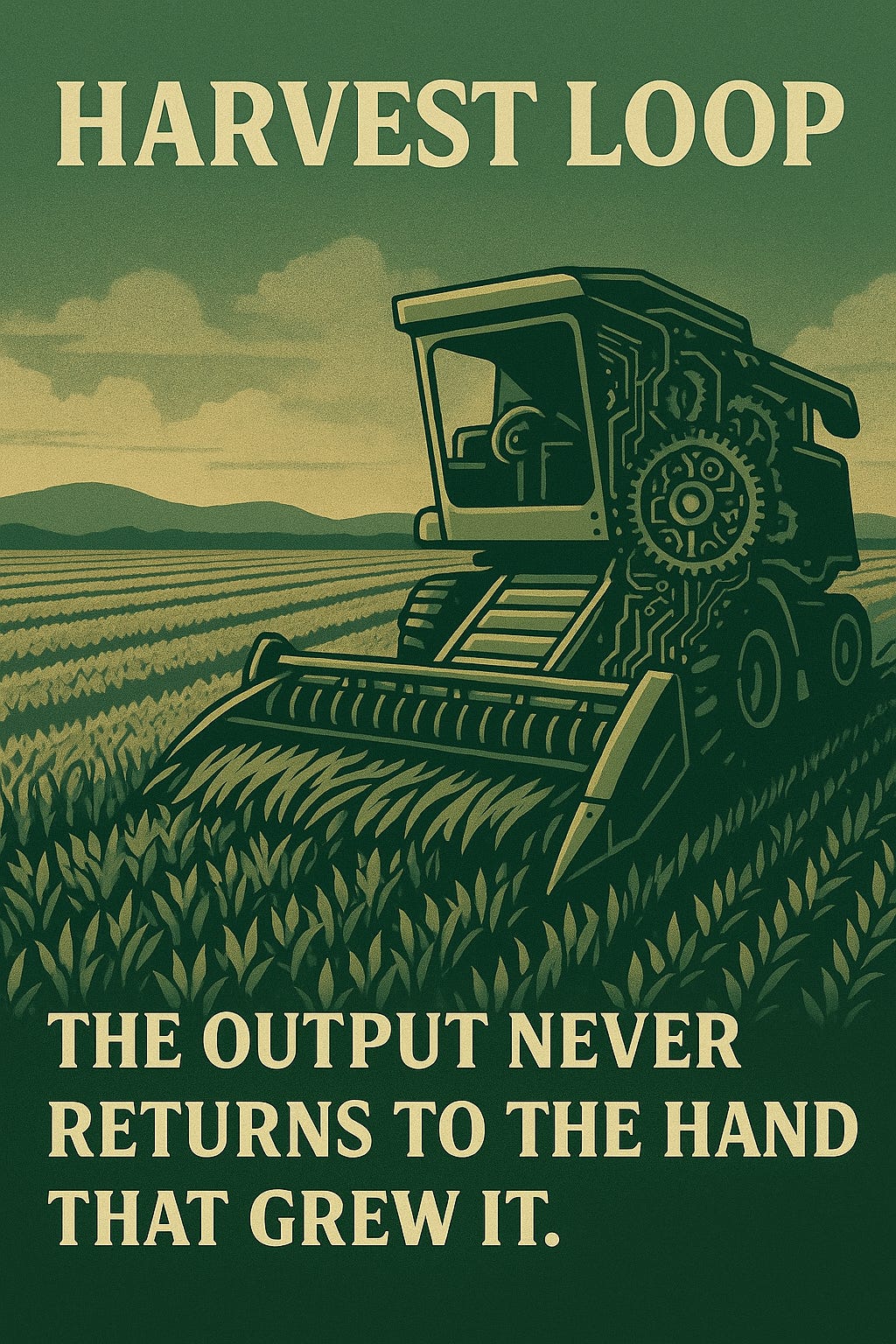Green, Pastel, Poster, The Harvest, A Soul Tractor, and Empty Fields