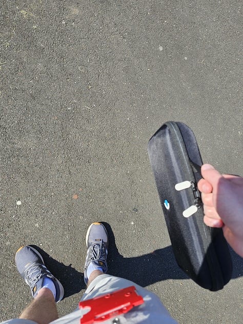 Steam Deck portability in its case and a laptop bag