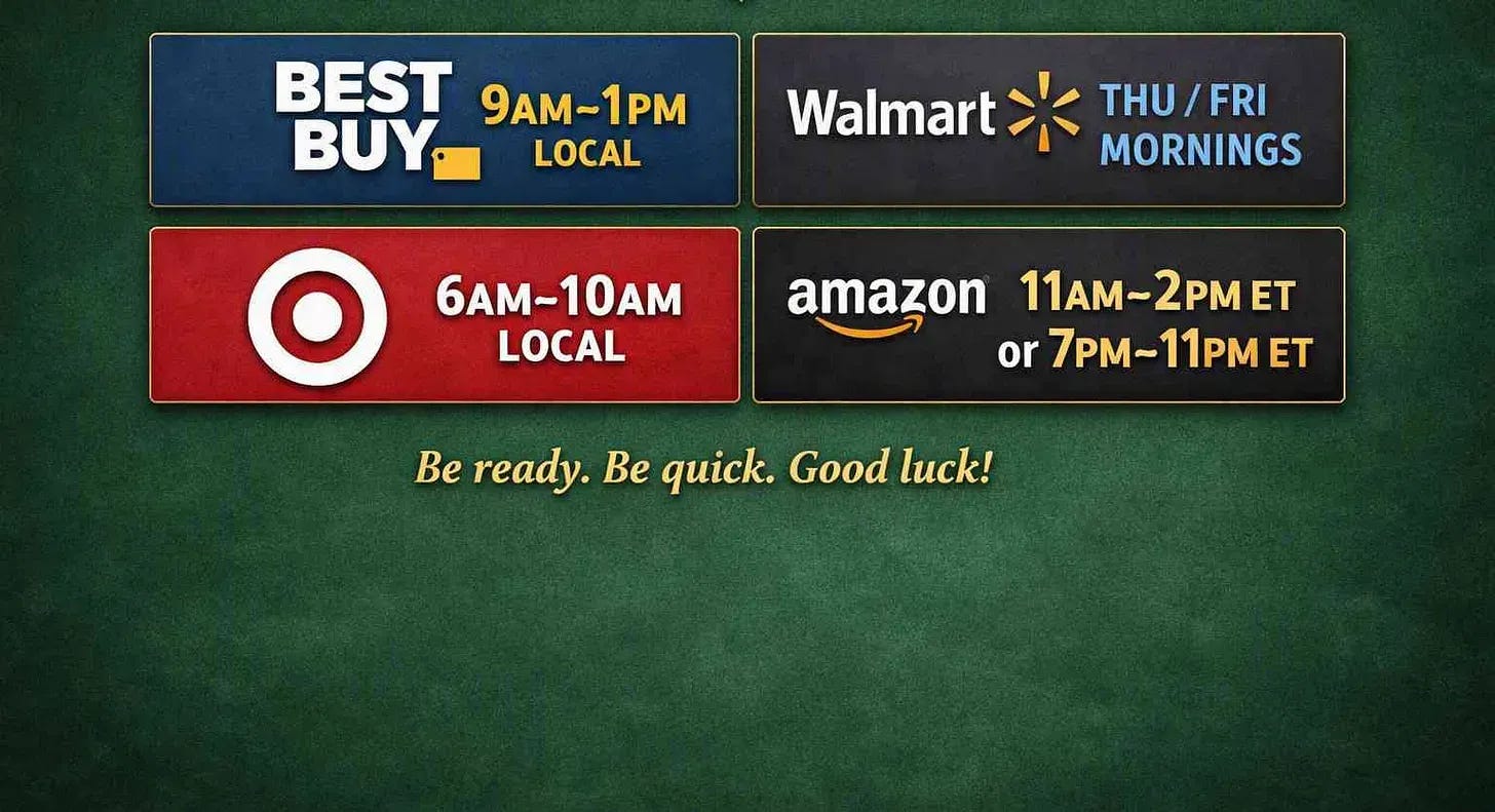 Zelda Switch 2 restock times Zelda Switch 2 restock times